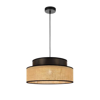 Luster na sajli BOHO 1xE27/60W/230V pr. 40 cm smeđa/bež