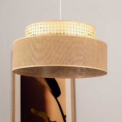 Luster na sajli BOHO 1xE27/60W/230V ratan