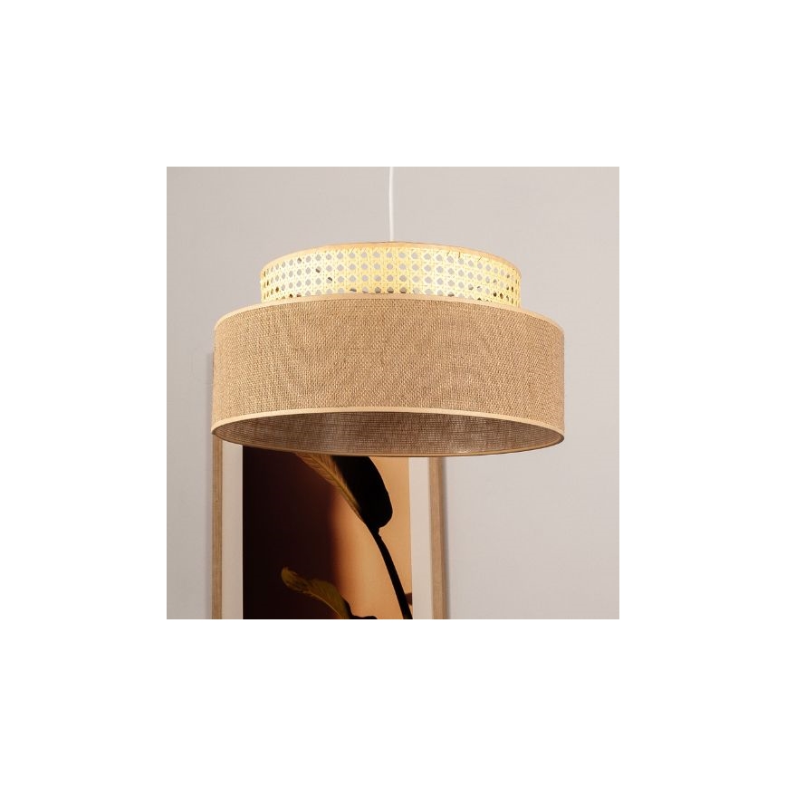 Luster na sajli BOHO 1xE27/60W/230V ratan