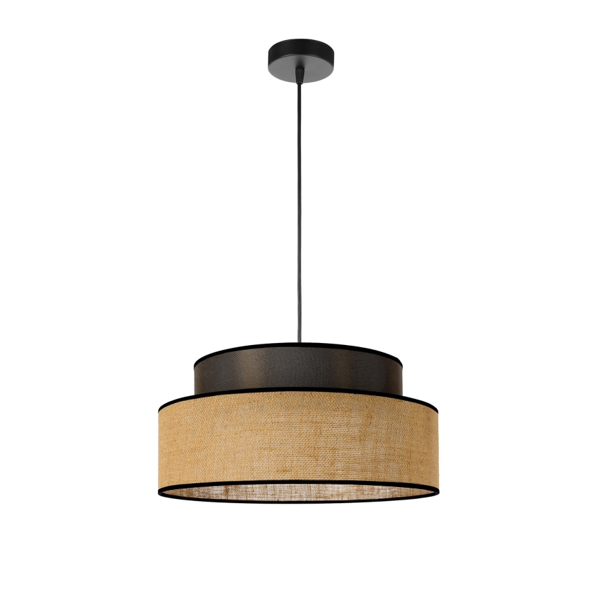 Luster na sajli BOHO 1xE27/60W/230V smeđa/bež