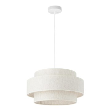 Luster na sajli BOHO 1xE27/60W/230V, Ø 40 cm, bijela