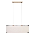 Luster na sajli BOHO 2xE27/40W/230V hrast