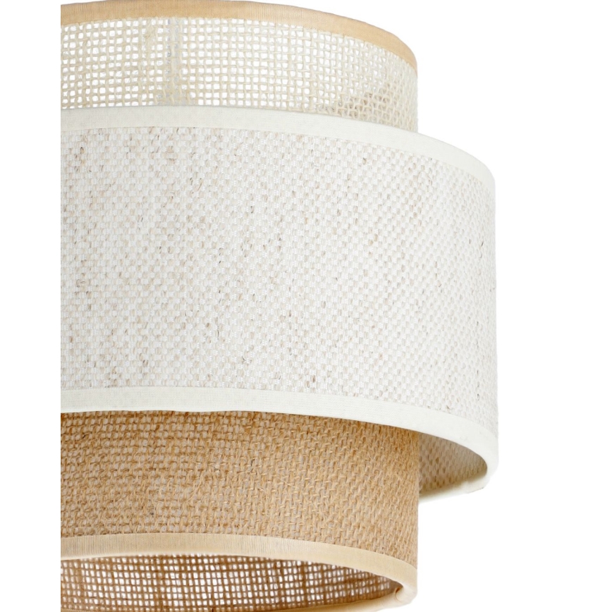 Luster na sajli BOHO 3xE27/60W/230V bijela/juta