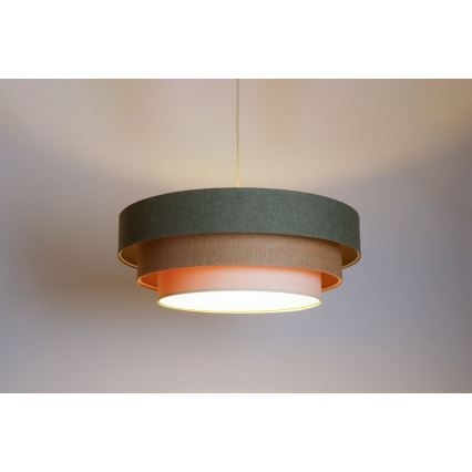 Luster na sajli BOHO TRINITI 1xE27/60W/230V siva/bež/krem
