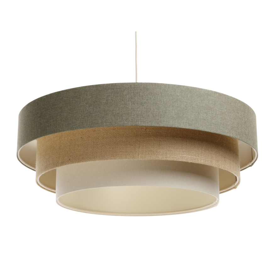 Luster na sajli BOHO TRINITI 1xE27/60W/230V siva/bež/krem