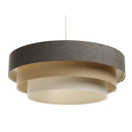 Luster na sajli BOHO TRINITI 1xE27/60W/230V siva/bež/krem