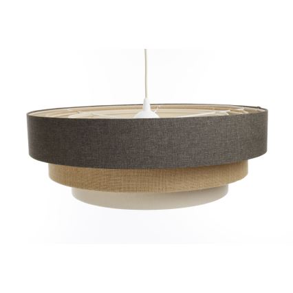 Luster na sajli BOHO TRINITI 1xE27/60W/230V siva/bež/krem