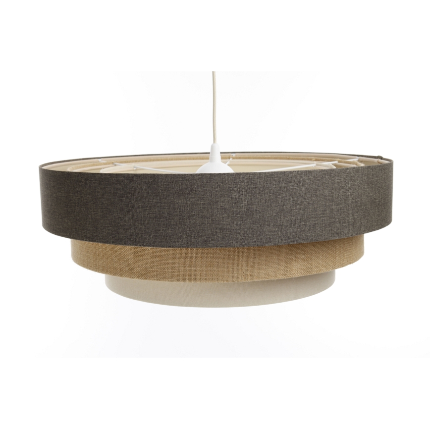 Luster na sajli BOHO TRINITI 1xE27/60W/230V siva/bež/krem