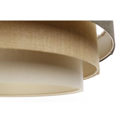 Luster na sajli BOHO TRINITI 1xE27/60W/230V siva/bež/krem