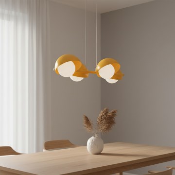 Luster na sajli BOOM 4xG9/8W/230V narančaste boje