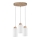 Luster na sajli BOSCO 3xE27/60W/230V hrast