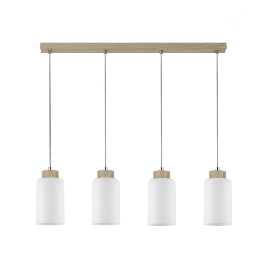 Luster na sajli BOSCO 4xE27/60W/230V breza
