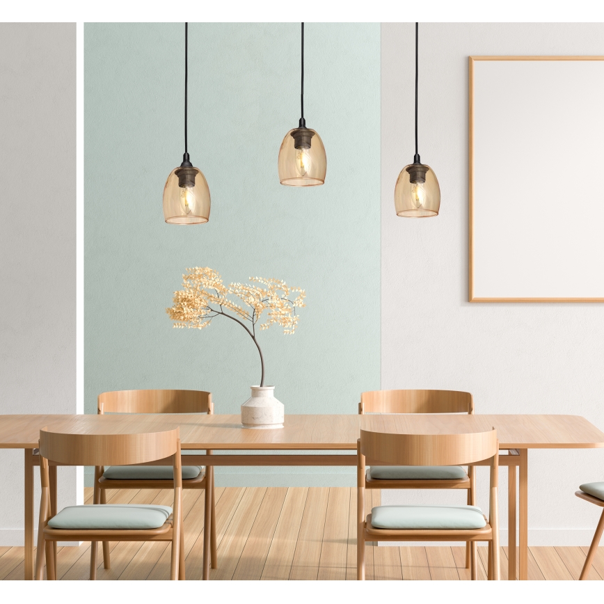Luster na sajli BRILLANT 1xE27/15W/230V bež