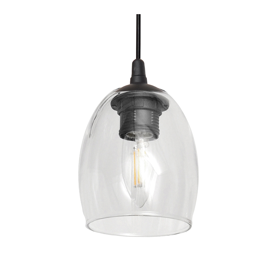 Luster na sajli BRILLANT 1xE27/15W/230V prozirna