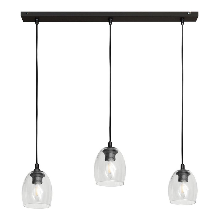 Luster na sajli BRILLANT 3xE27/15W/230V prozirna
