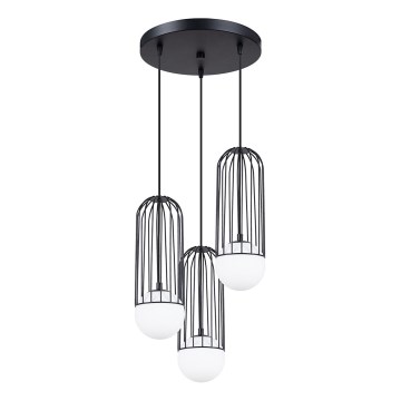 Luster na sajli BRINA 3xG9/8W/230V crna