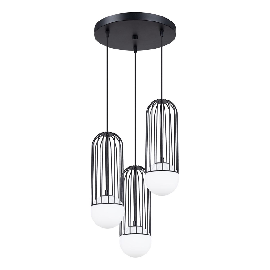 Luster na sajli BRINA 3xG9/8W/230V crna