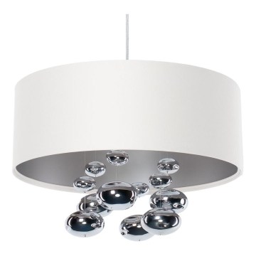 Luster na sajli BUBBLE 1xE27/60W/230V Ø 50 cm bijela