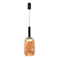 Luster na sajli BUENO 1xGX53/9W/230V, promjer 15 cm, dimno-smeđa