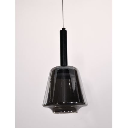Luster na sajli BUENO 1xGX53/9W/230V, Ø 18 cm, dimno-crna