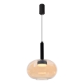 Luster na sajli BUENO 1xGX53/9W/230V Ø 25 cm, zadimljeno bež