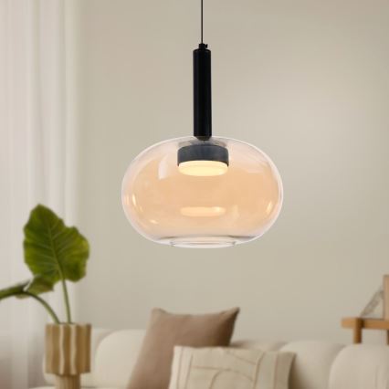 Luster na sajli BUENO 1xGX53/9W/230V Ø 25 cm, zadimljeno bež