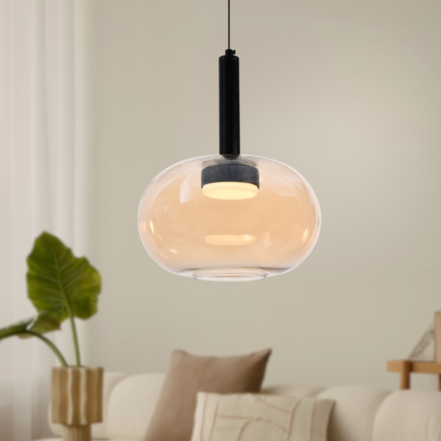 Luster na sajli BUENO 1xGX53/9W/230V Ø 25 cm, zadimljeno bež