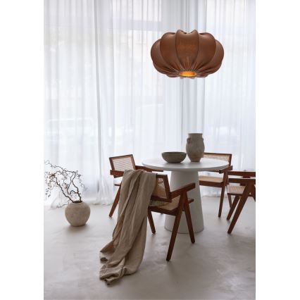 Luster na sajli CAFEE 1xE27/40W/230V pr. 52 cm smeđa
