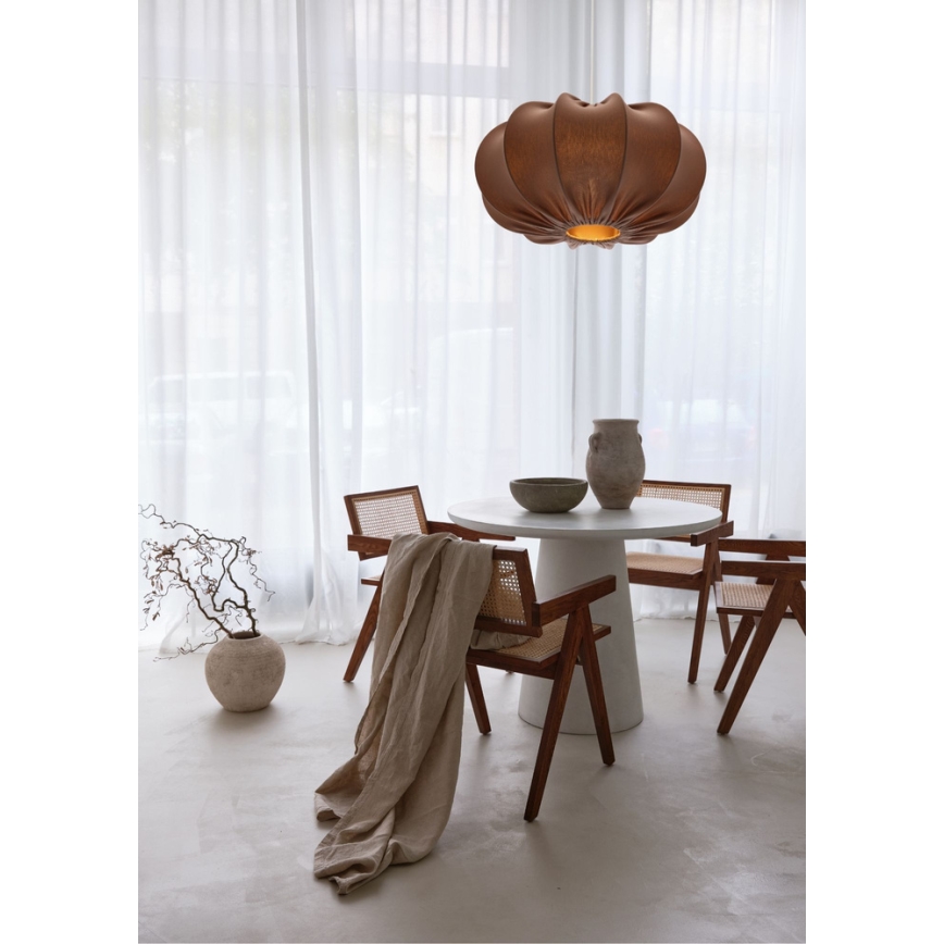Luster na sajli CAFEE 1xE27/40W/230V pr. 52 cm smeđa