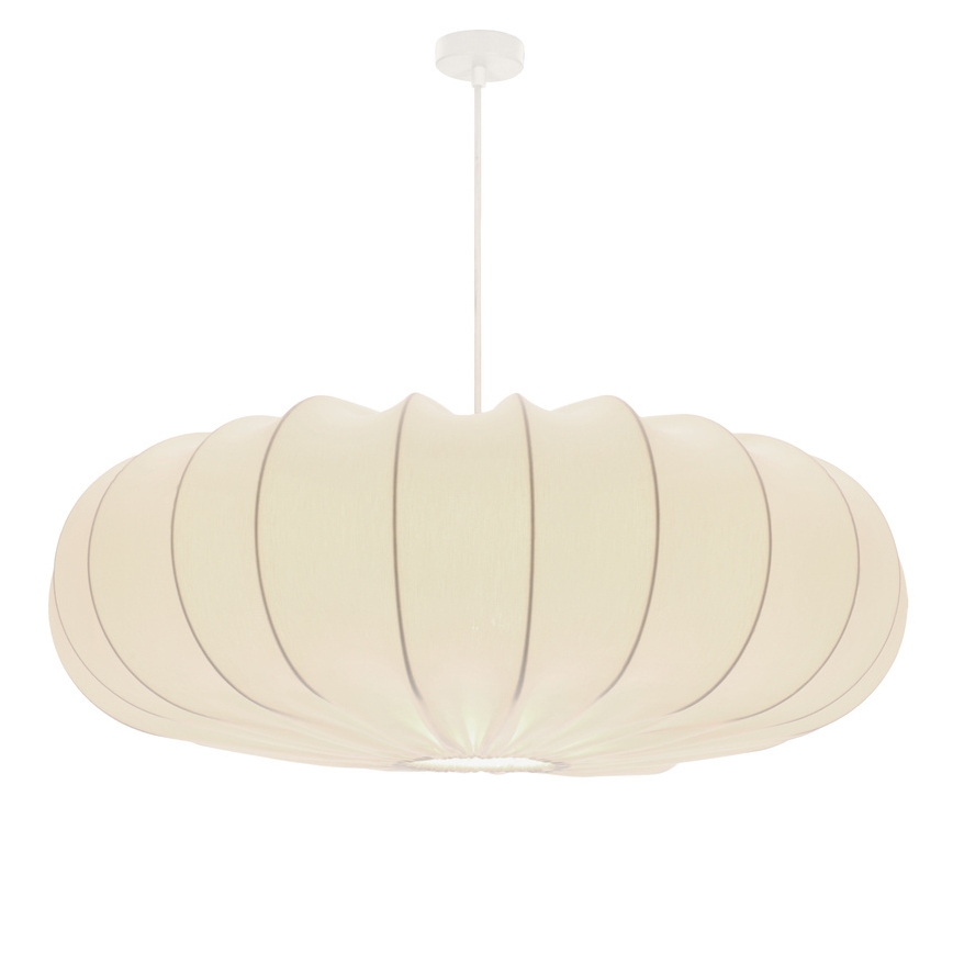 Luster na sajli CAFEE 1xE27/40W/230V, promjer 66 cm, bijela