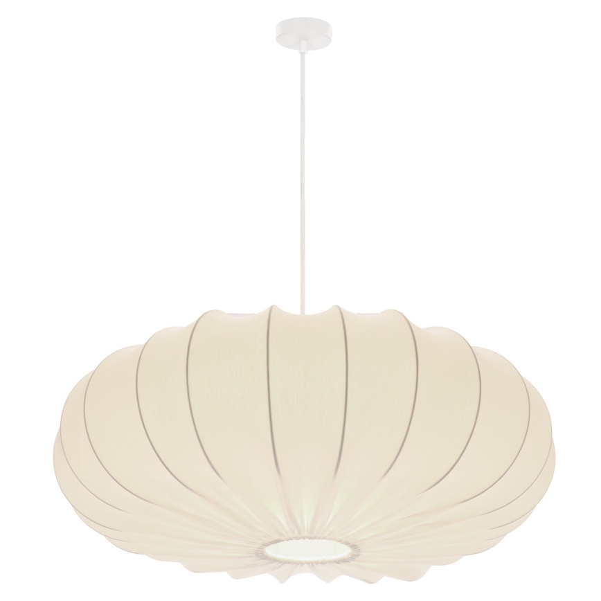 Luster na sajli CAFEE 1xE27/40W/230V, promjer 66 cm, bijela