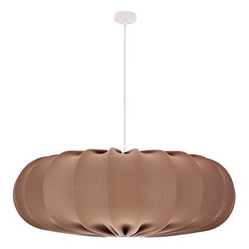 Luster na sajli CAFEE 1xE27/40W/230V, promjer 66 cm, smeđa
