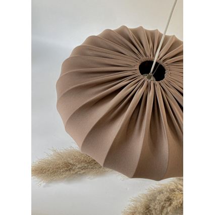 Luster na sajli CAFEE 1xE27/40W/230V, promjer 66 cm, smeđa