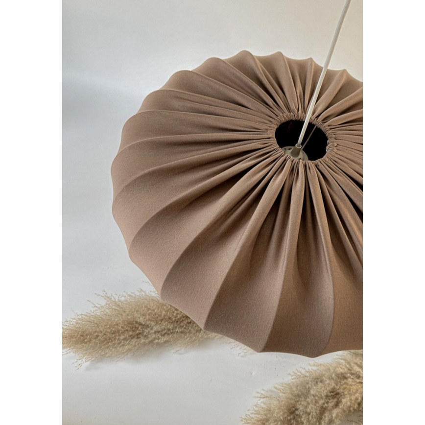 Luster na sajli CAFEE 1xE27/40W/230V, promjer 66 cm, smeđa