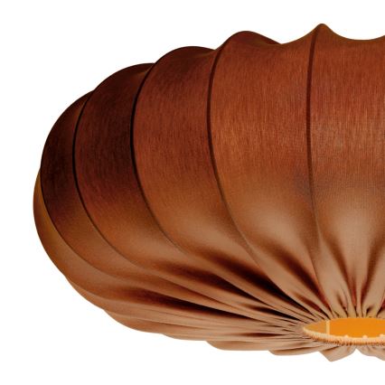 Luster na sajli CAFEE 1xE27/40W/230V, promjer 66 cm, smeđa