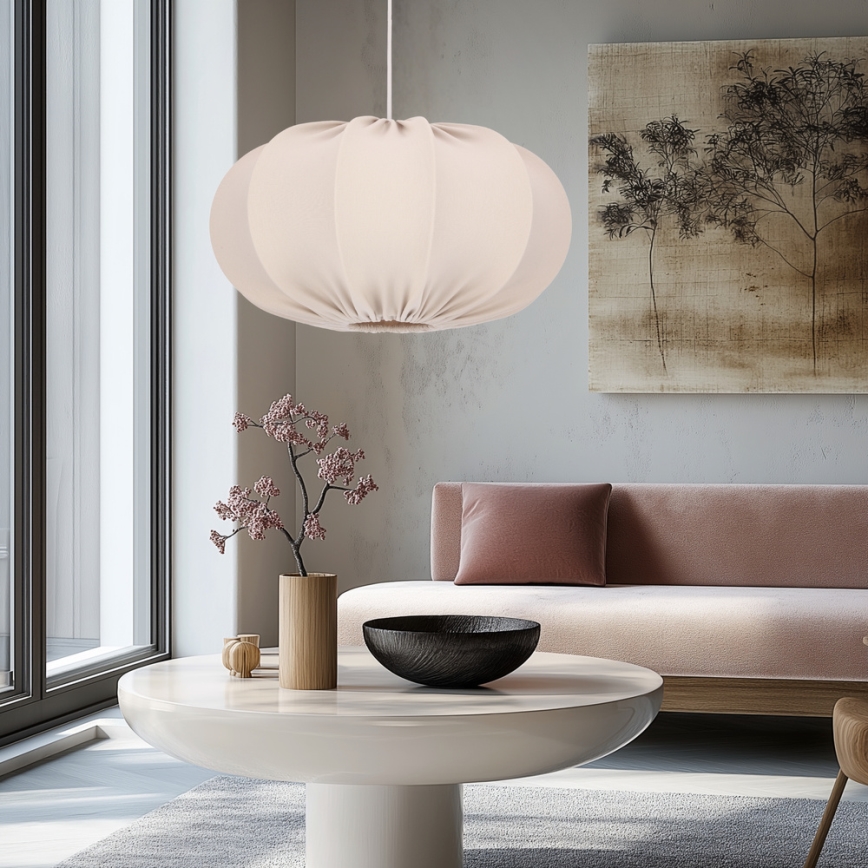 Luster na sajli CAFEE 1xE27/40W/230V Ø 52 cm bež