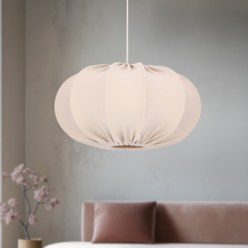 Luster na sajli CAFEE 1xE27/40W/230V Ø 52 cm bež