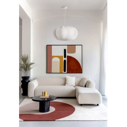 Luster na sajli CAFEE 1xE27/40W/230V Ø 52 cm bijela