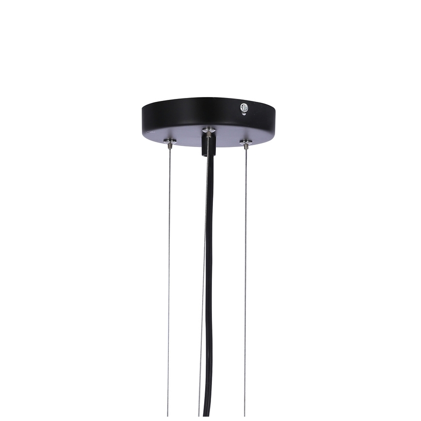 Luster na sajli CALDERA 3xE27/60W/230V crna