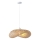 Luster na sajli CALYPSO 1xE27/15W/230V bambus