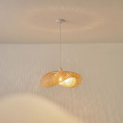 Luster na sajli CALYPSO 1xE27/15W/230V bambus