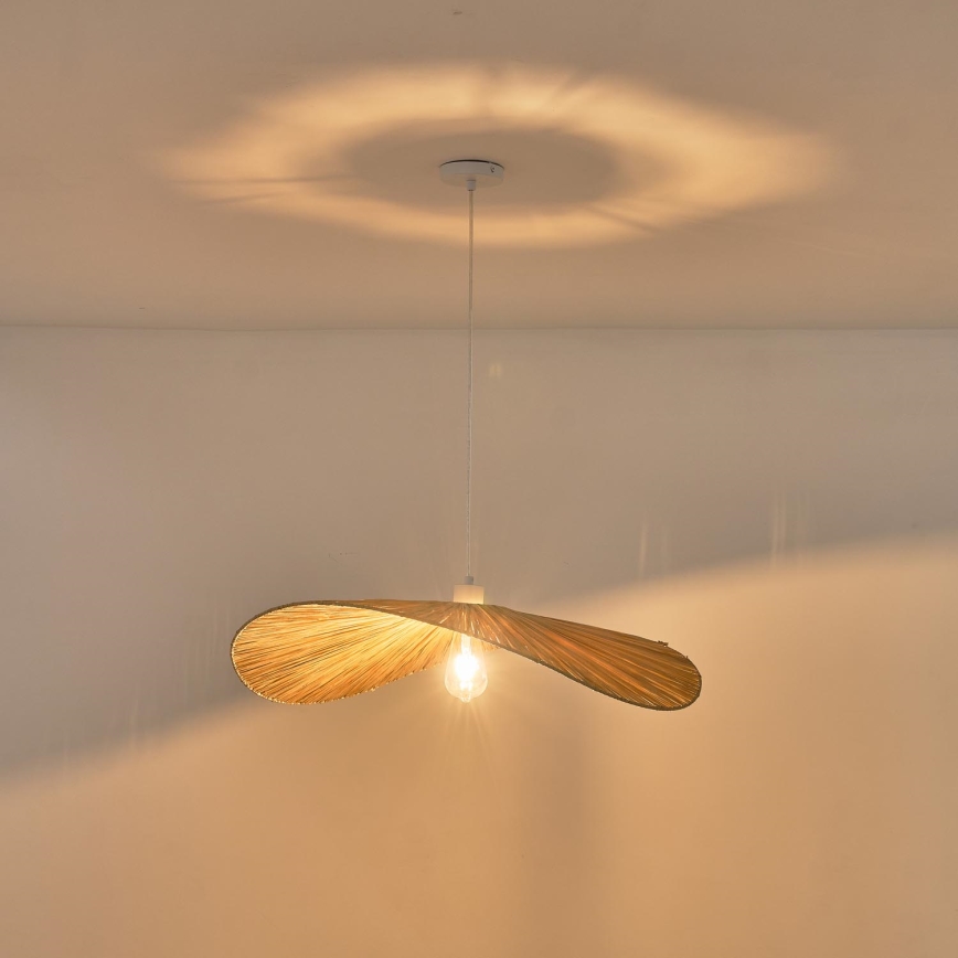 Luster na sajli CALYPSO 1xE27/40W/230V pr. 70 cm bambus