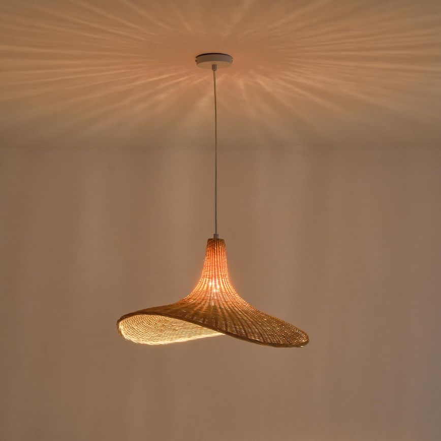 Luster na sajli CALYPSO 1xE27/40W/230V bambus