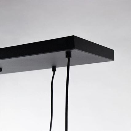 Luster na sajli CALYPSO 4xGU10/60W/230V + 4xE27/60W crna/zlatna