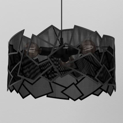 Luster na sajli CAMO 3xE27/15W/230V crna