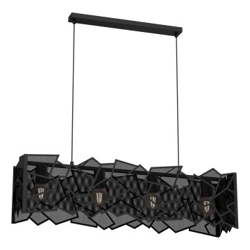 Luster na sajli CAMO 4xE27/15W/230V crna