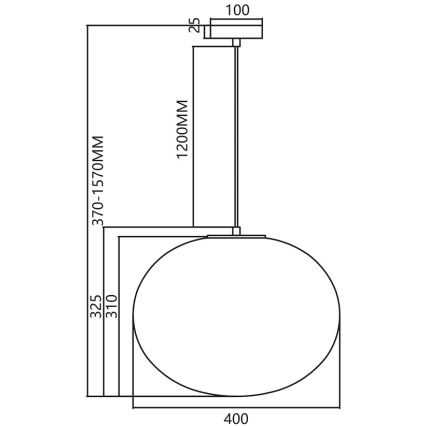 Luster na sajli CAMPANIA 1xE27/60W/230V zlatna