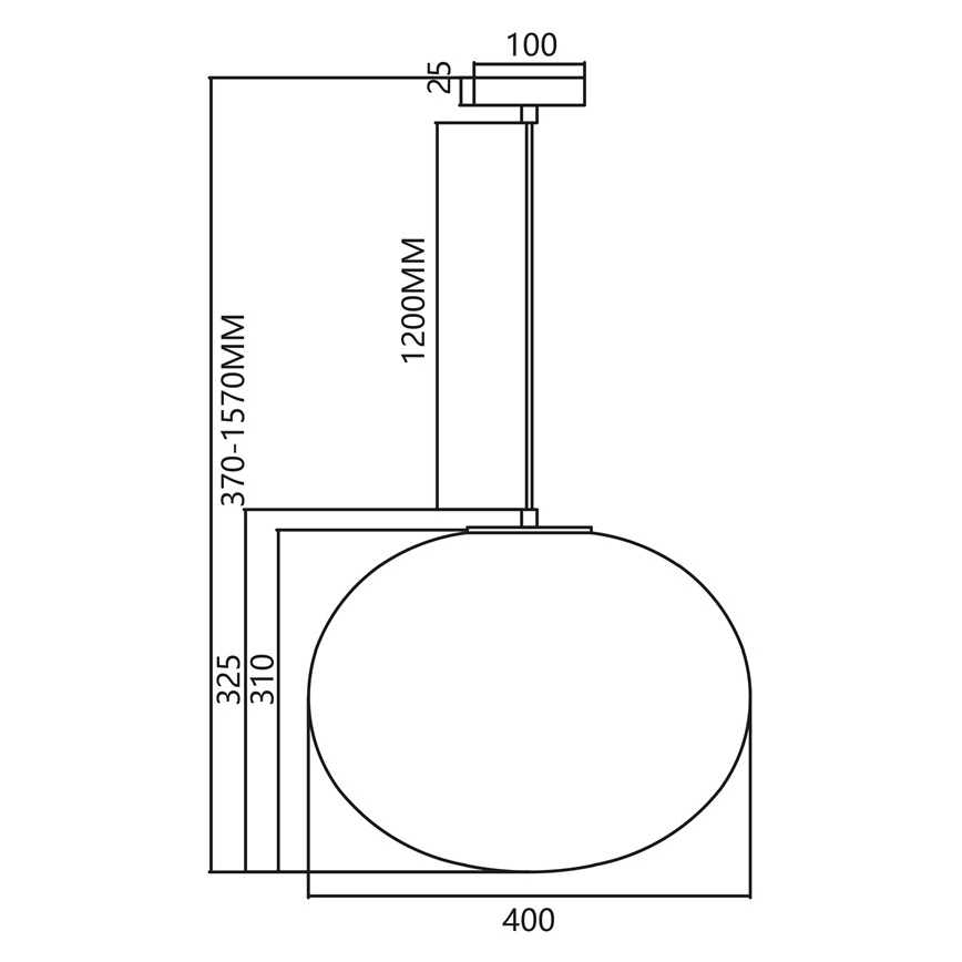 Luster na sajli CAMPANIA 1xE27/60W/230V zlatna