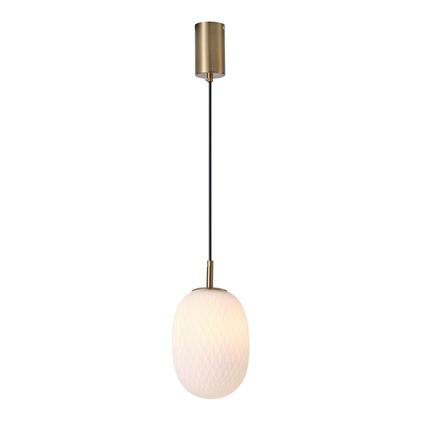 Luster na sajli CANDY 1xE14/25W/230V bijela pr. 15 cm