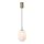 Luster na sajli CANDY 1xE14/25W/230V bijela pr. 15 cm